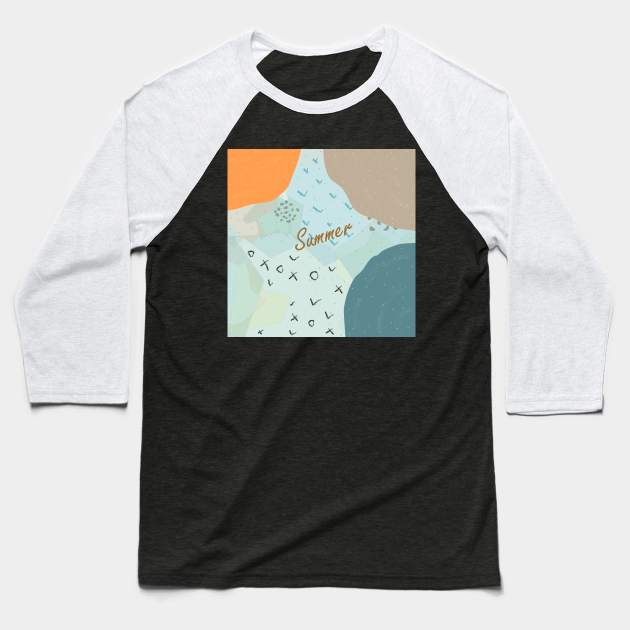 Abstract Summer Baseball T-Shirt by Countryside